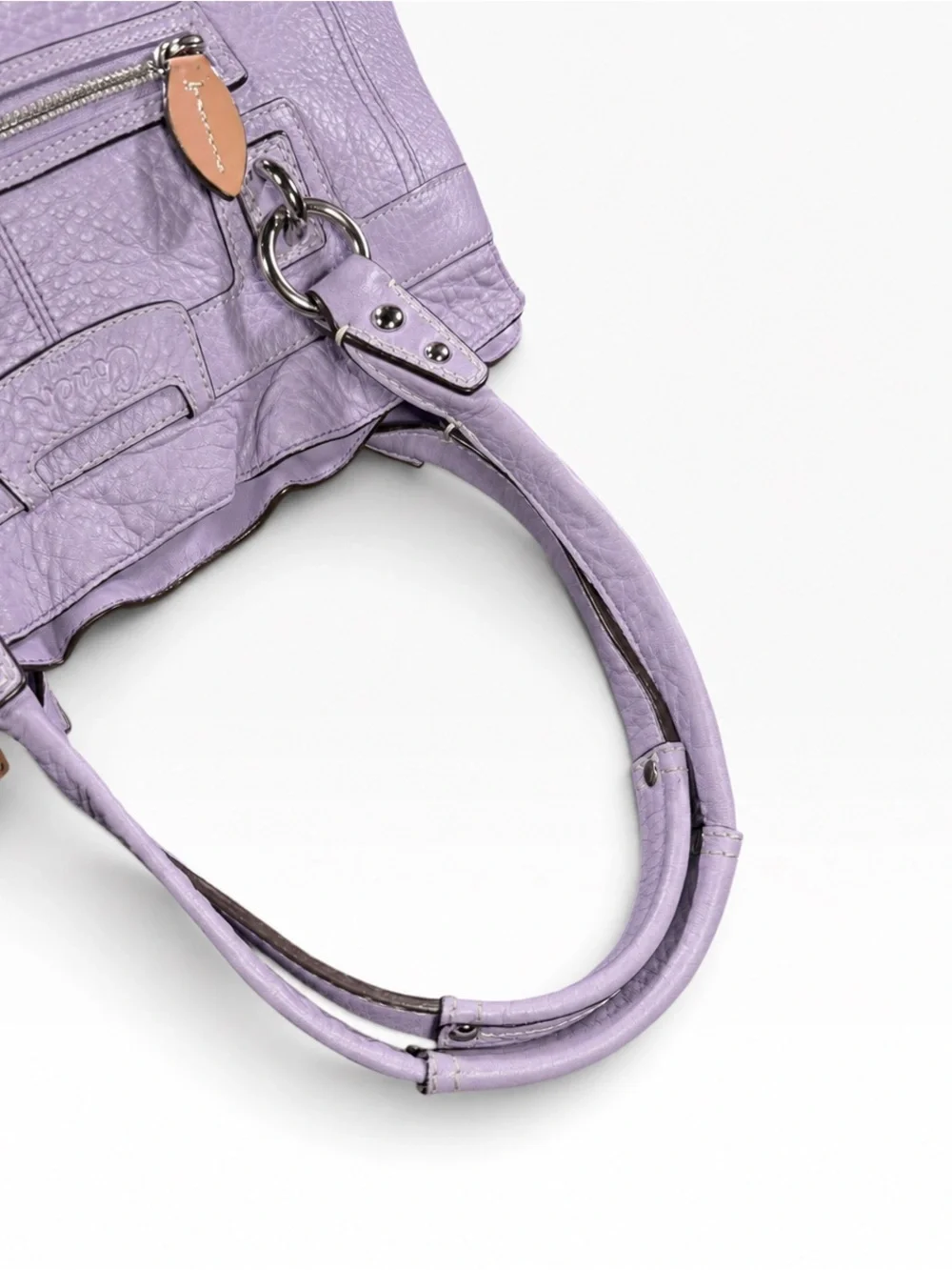 Coach Lavender Leather Shoulder Tote